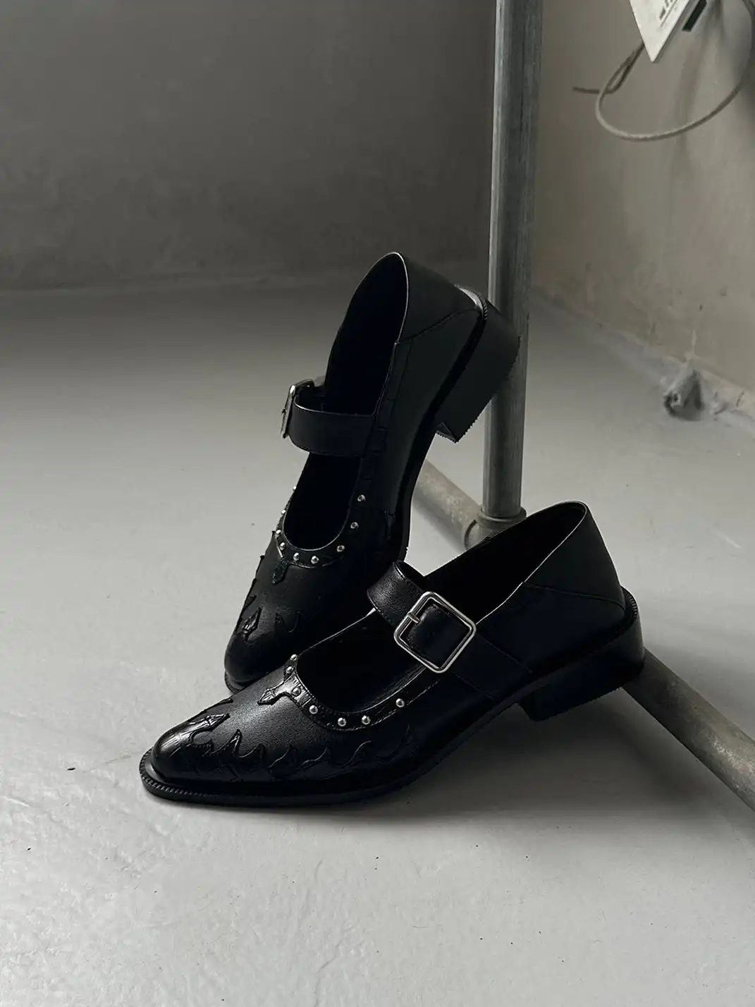 Asthershop | Pointed Toe One-Strap Mary Jane Flats
