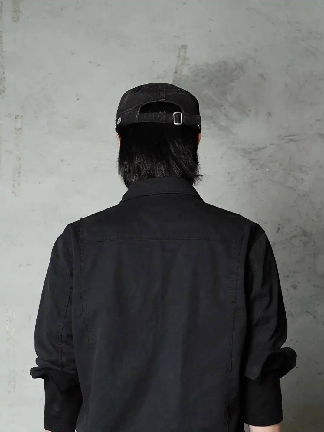 RIVAROS | Distressed Double-Layer Fishbone Pattern Flat Cap
