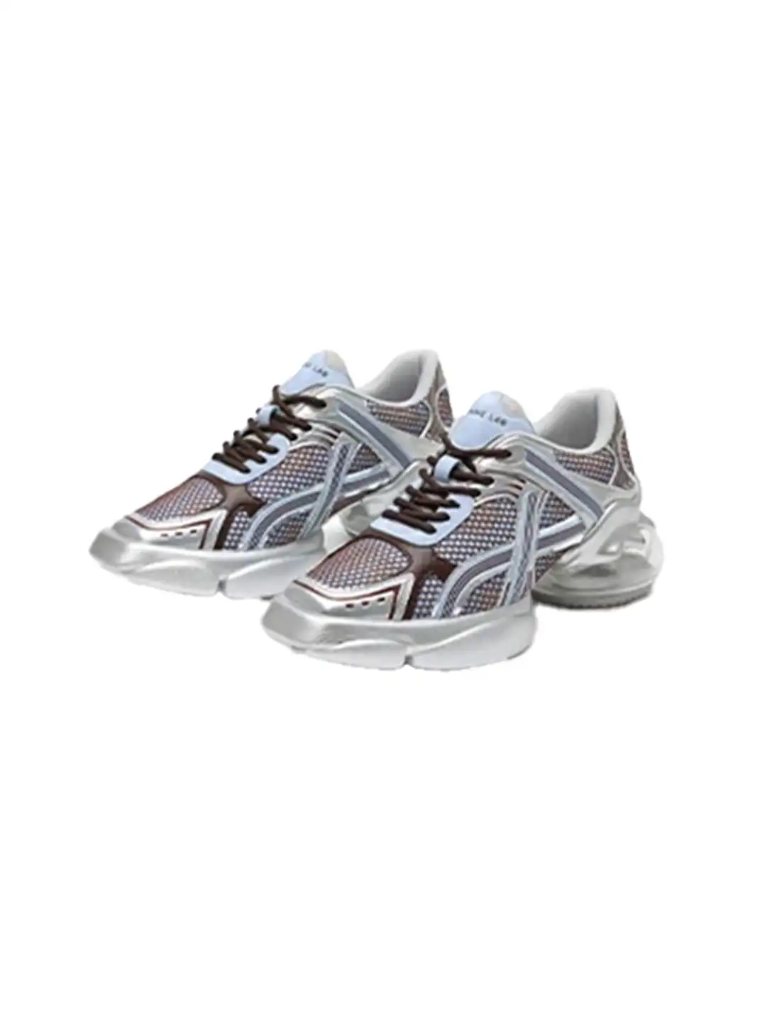 DAPHNE LAB | Metallic Mesh Chunky Sneakers