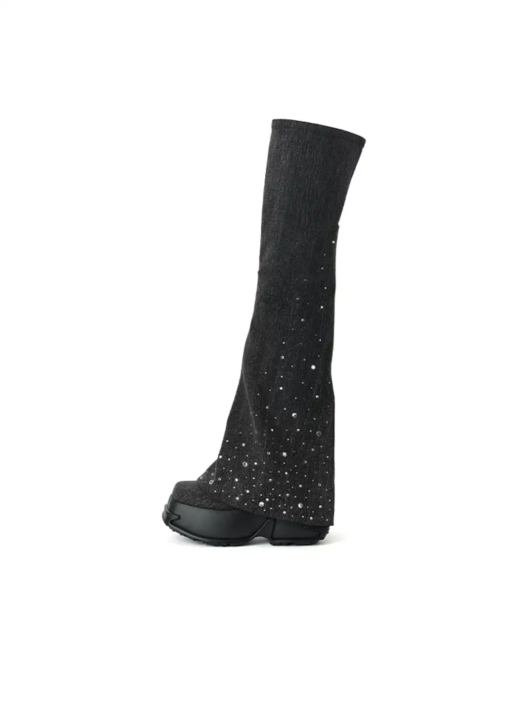 DAPHNE LAB | Platform Height-Increasing Over-The-Knee Boot With Leg Tube Design
