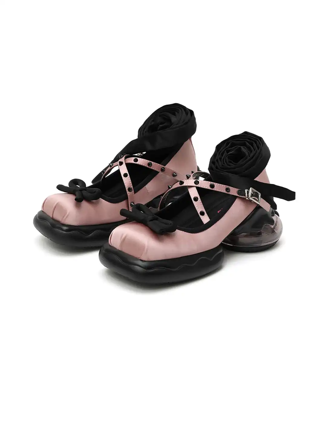 DAPHNE LAB |  Bow Strap Platform Mary Jane Shoes