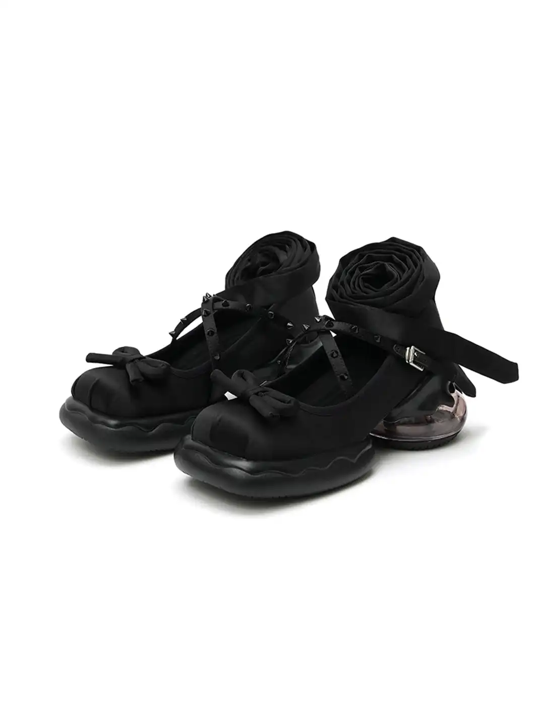 DAPHNE LAB |  Bow Strap Platform Mary Jane Shoes