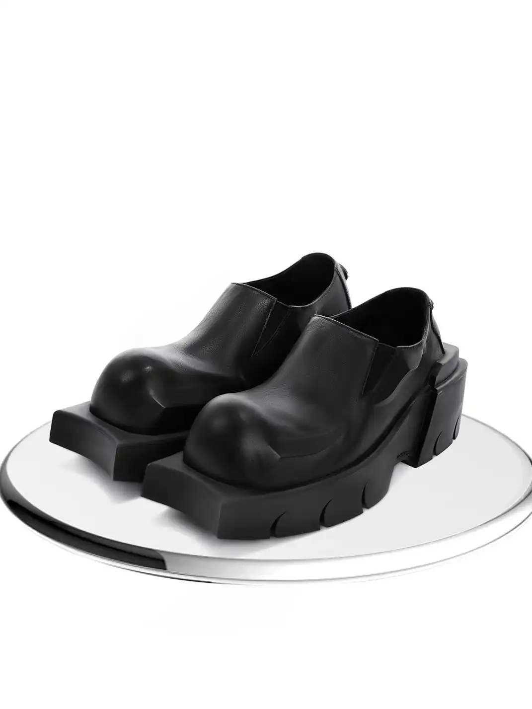 ArguE CulturE | Devil Horn Cow Leather Round Toe Derby Shoes