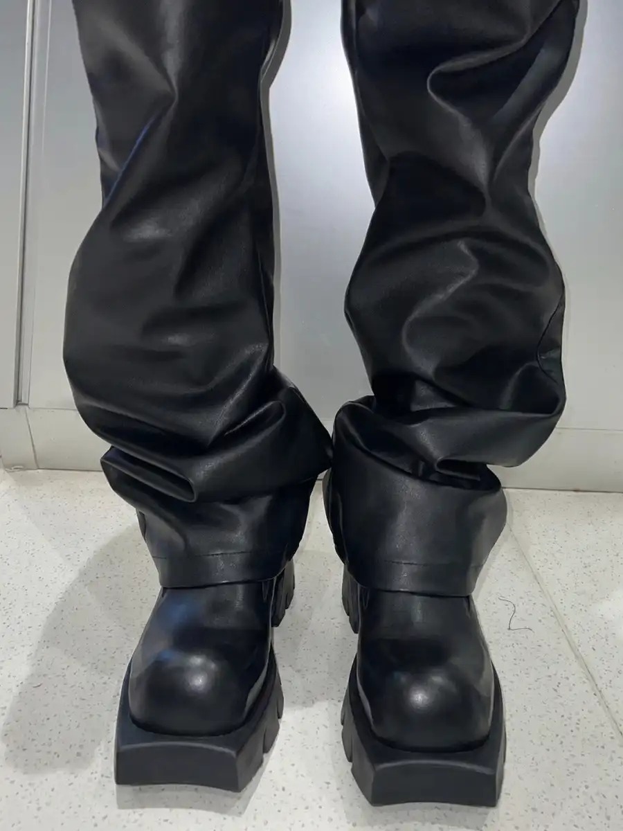 ArguE CulturE | Devil Horn Cow Leather Round Toe Derby Shoes - 2
