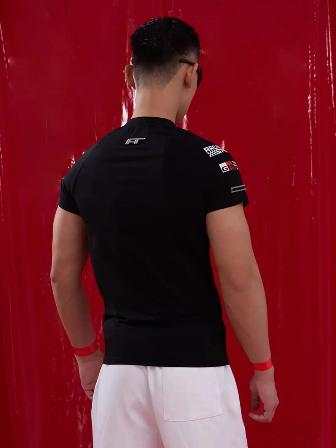 CLP | Racing Letter Print Sports T-Shirt