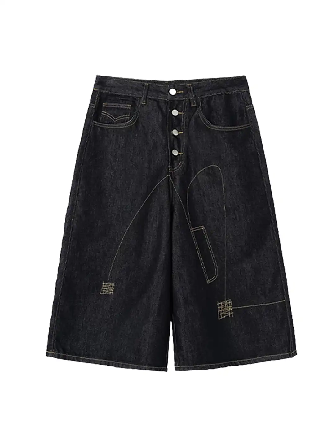 CLP | Button Placket Seven-Point Jeans
