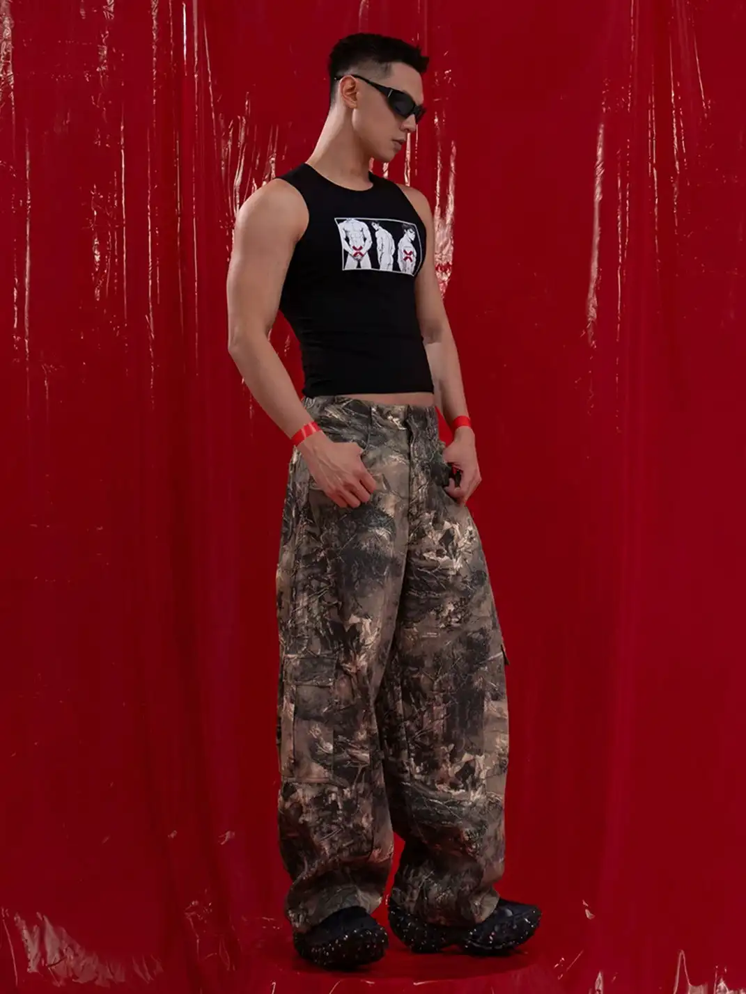 CLP | Cartoon Print Cropped Sports Vest