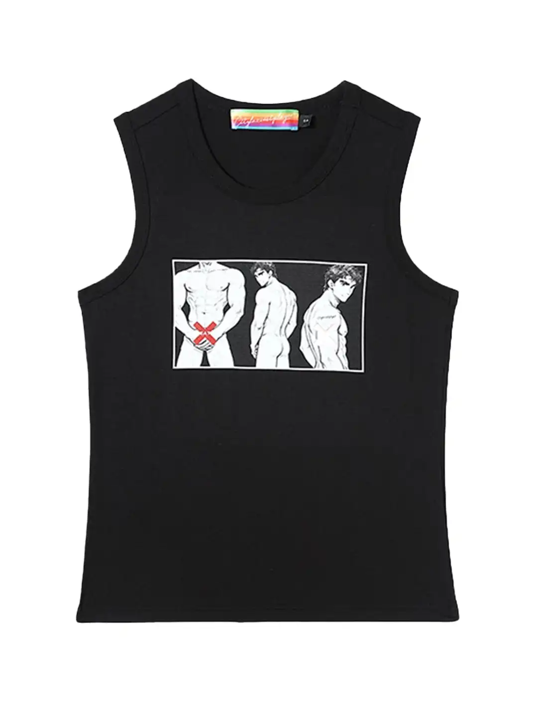 CLP | Cartoon Print Cropped Sports Vest