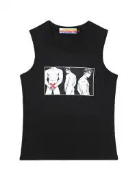 CLP | Cartoon Print Cropped Sports Vest