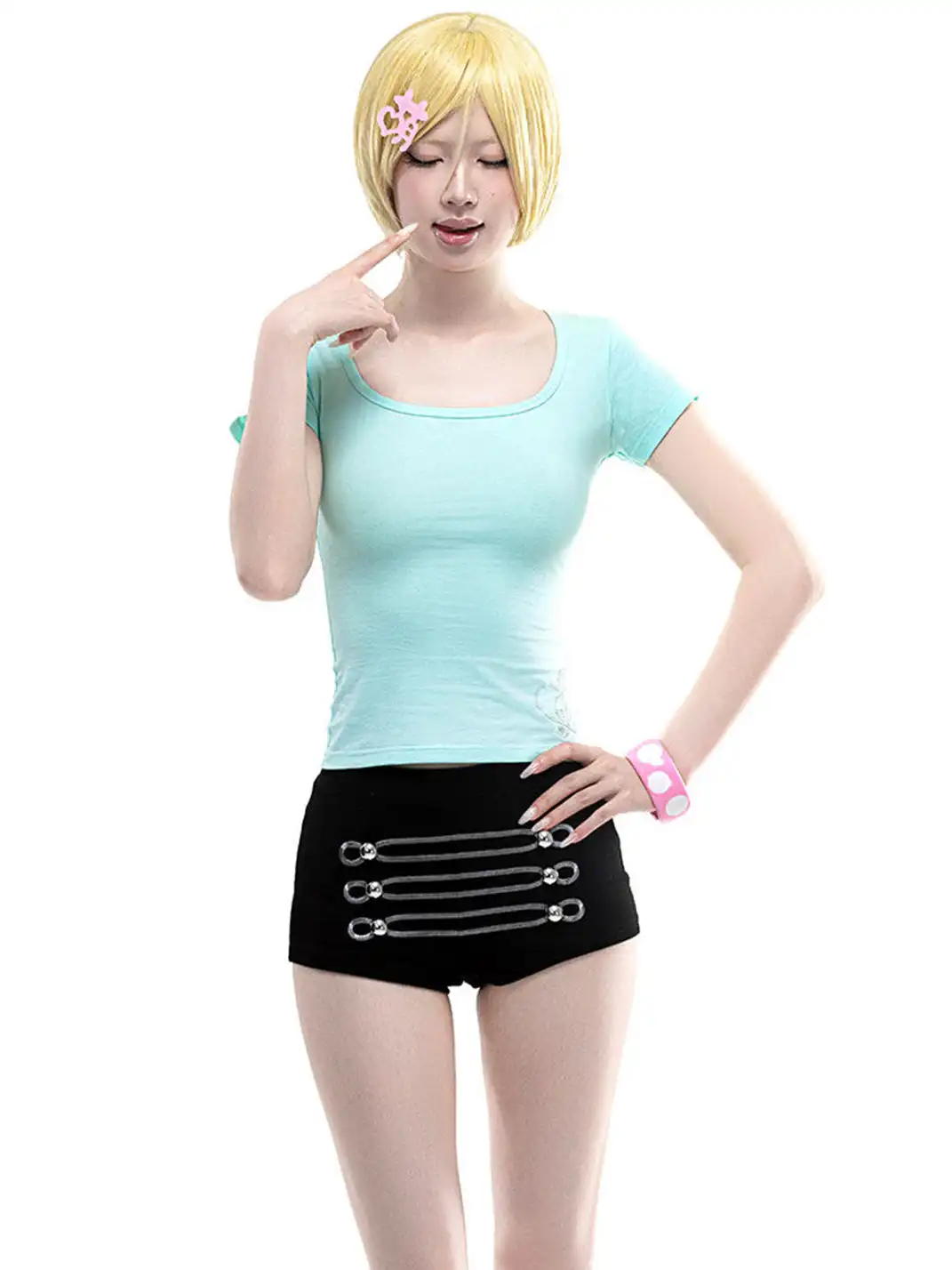 ArtByTastybabe | Square Round Neck Fitted T-Shirt With Set-In Sleeves