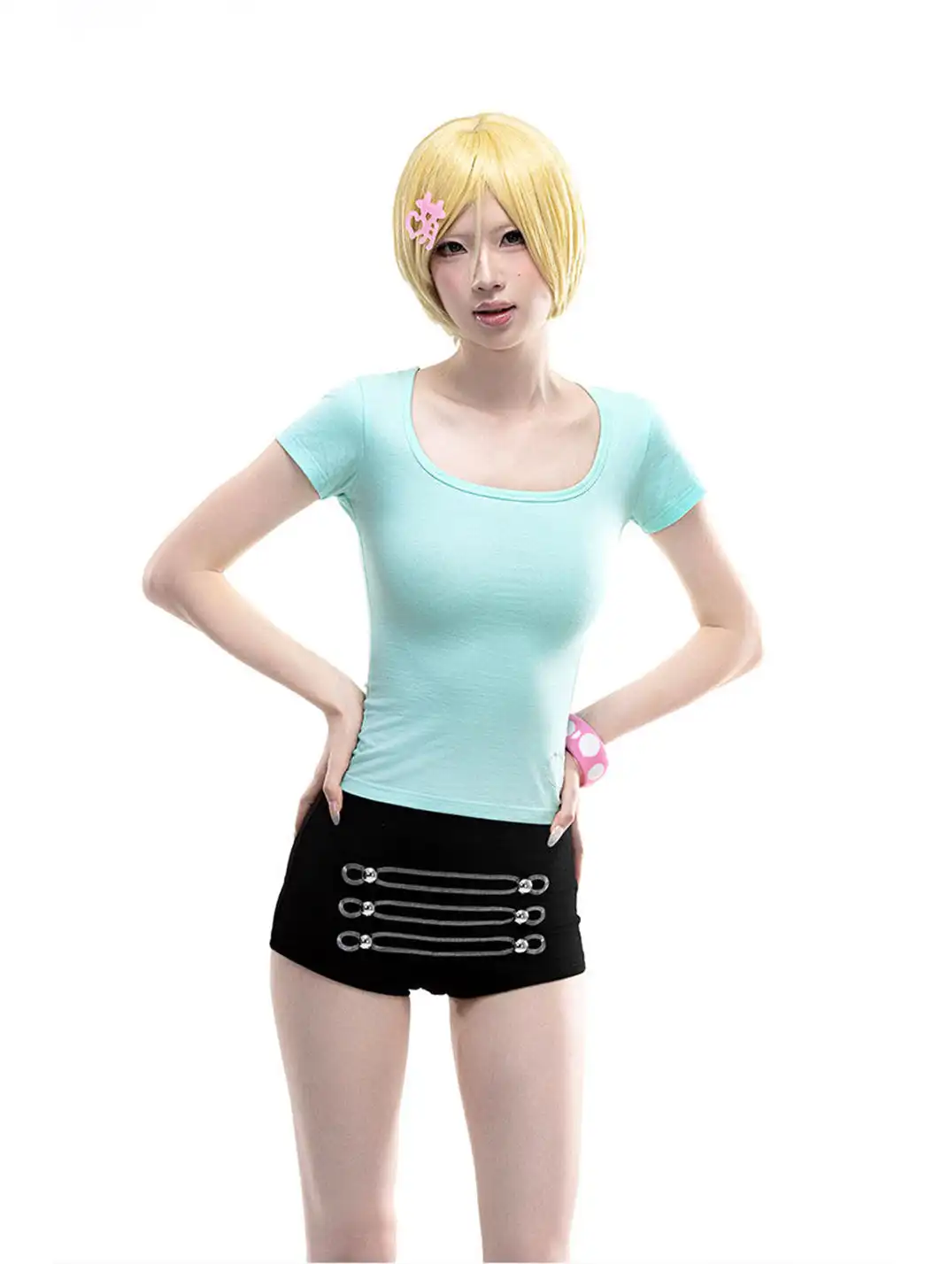 ArtByTastybabe | Square Round Neck Fitted T-Shirt With Set-In Sleeves