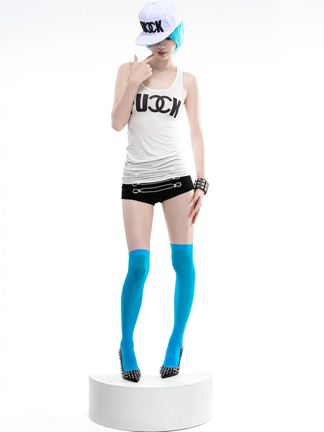 ArtByTastybabe | Parody Print Fitted Racerback Tank Top