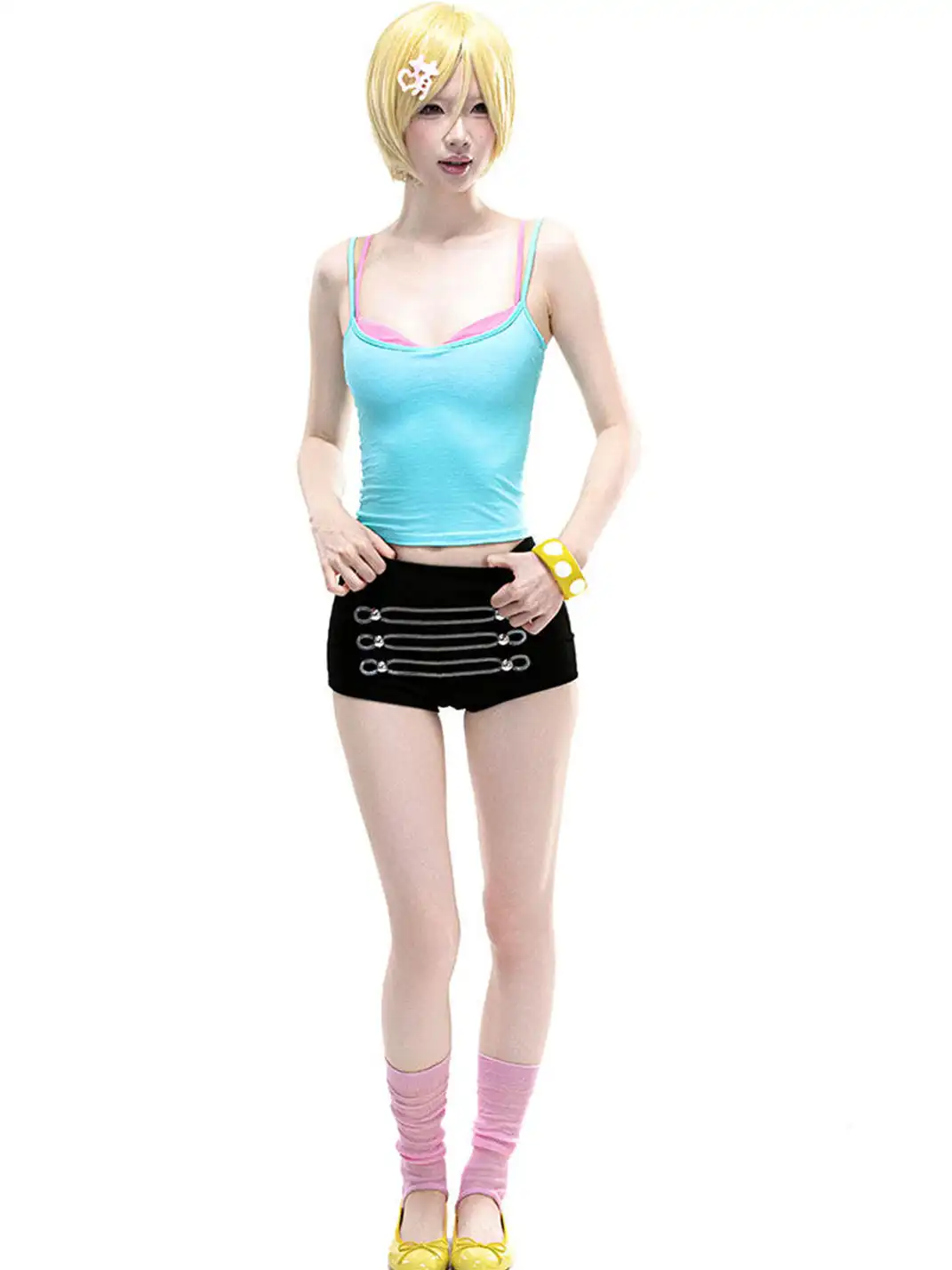 ArtByTastybabe | Color Block Fake Two-Piece Cami Tank Top