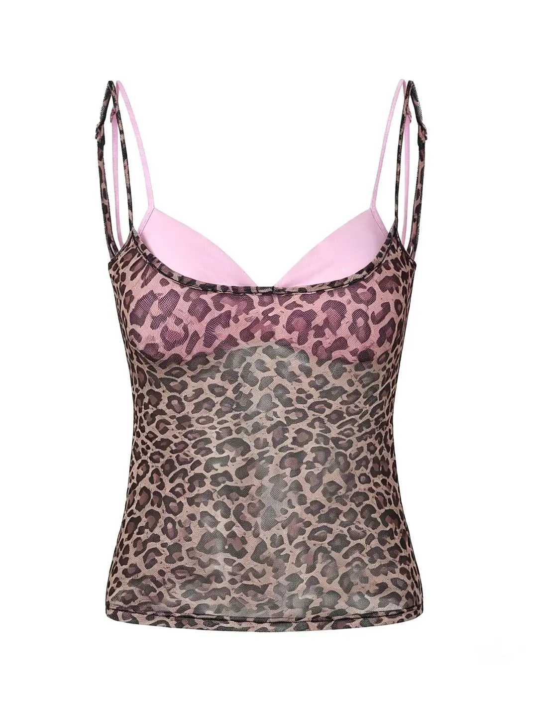 ArtByTastybabe | Fake Two-Piece Low-Cut Lingerie Spliced Camisole
