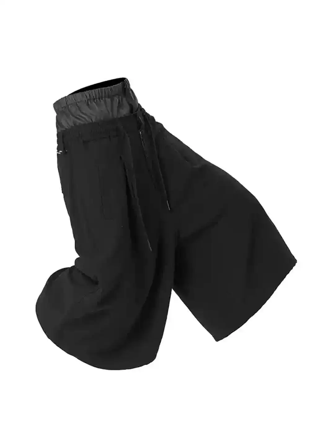 RELABEL | Dual Waist Spliced Wide-Leg Trousers
