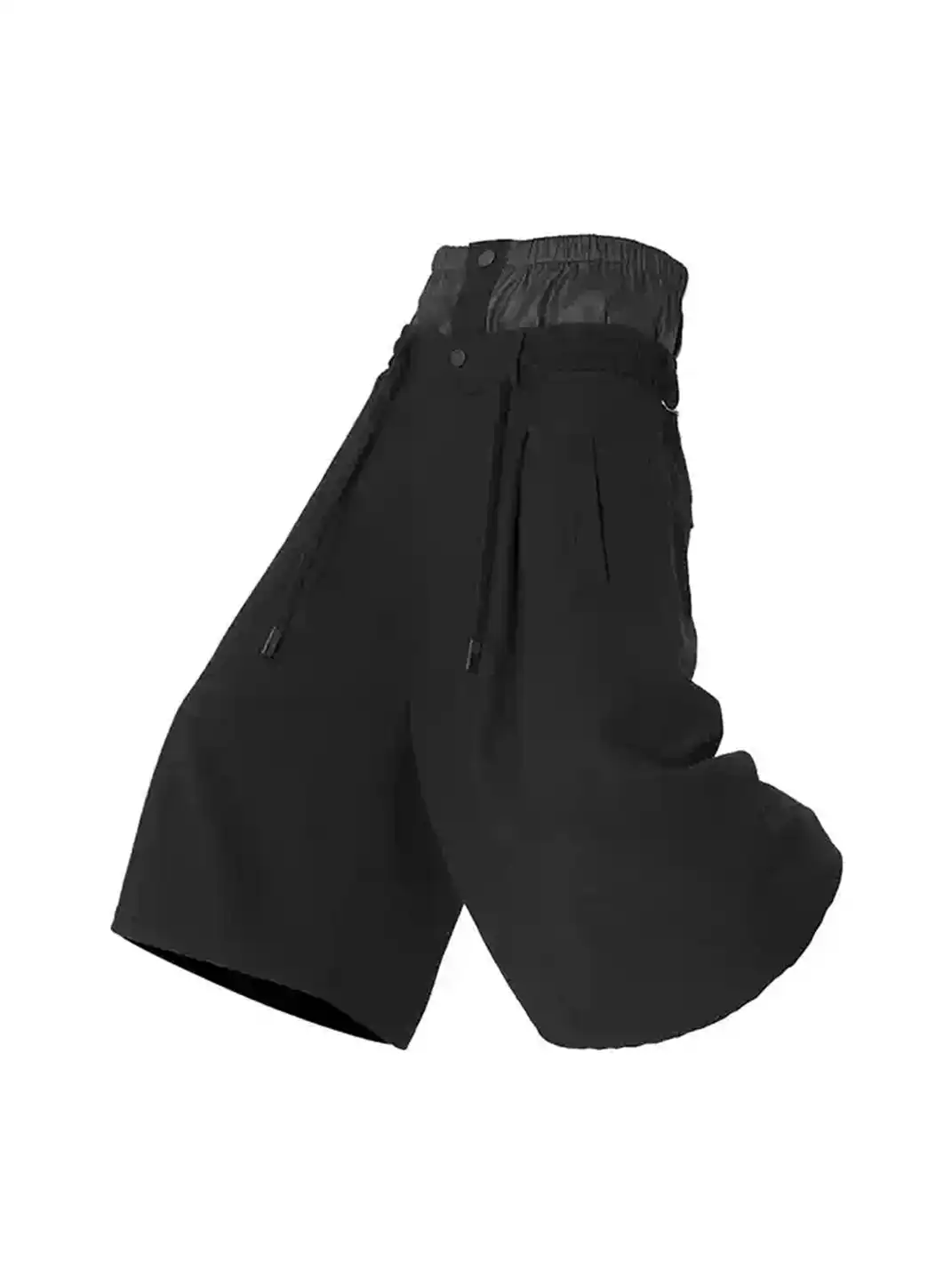 RELABEL | Dual Waist Spliced Wide-Leg Trousers