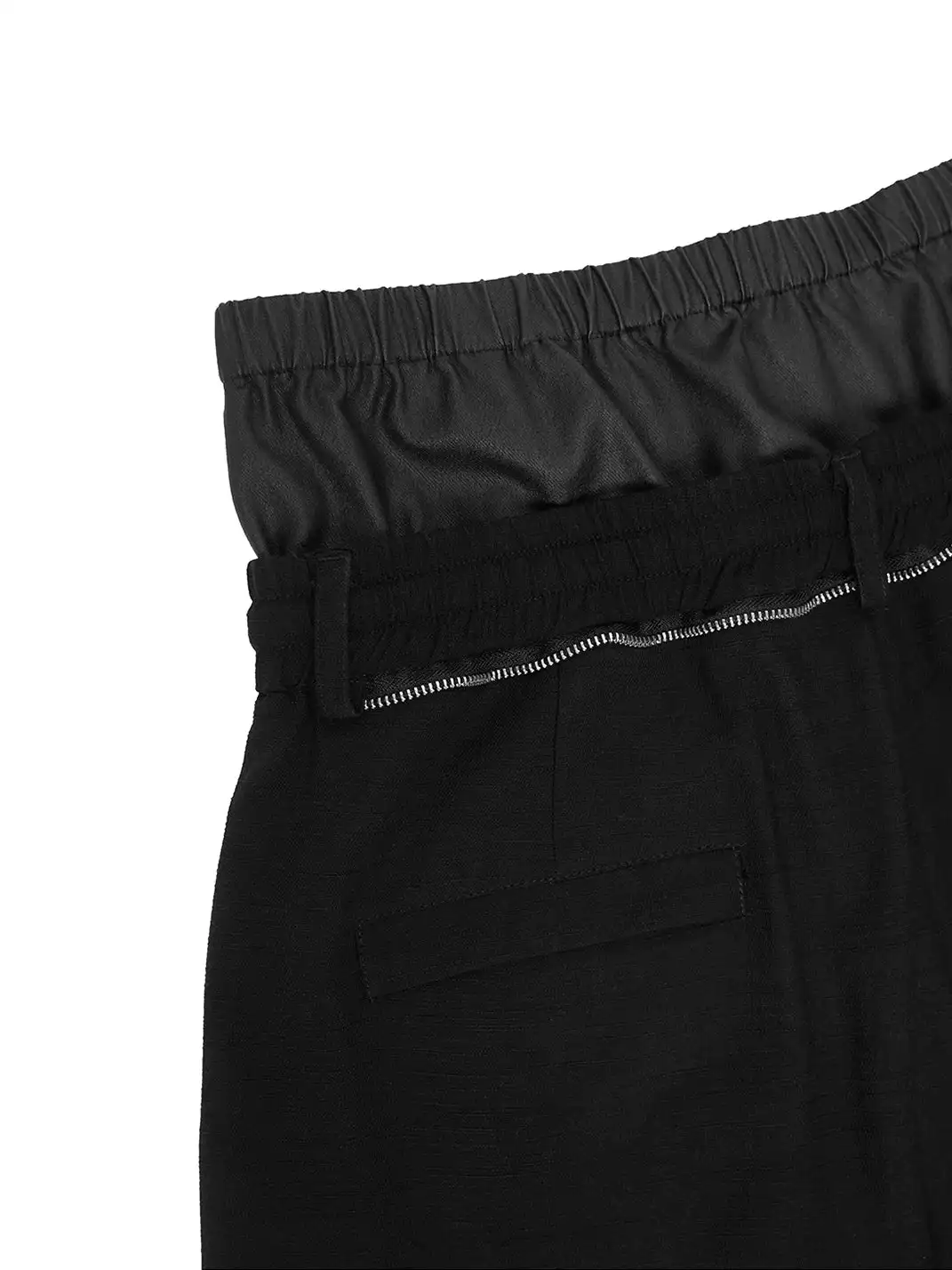 RELABEL | Dual Waist Spliced Wide-Leg Trousers