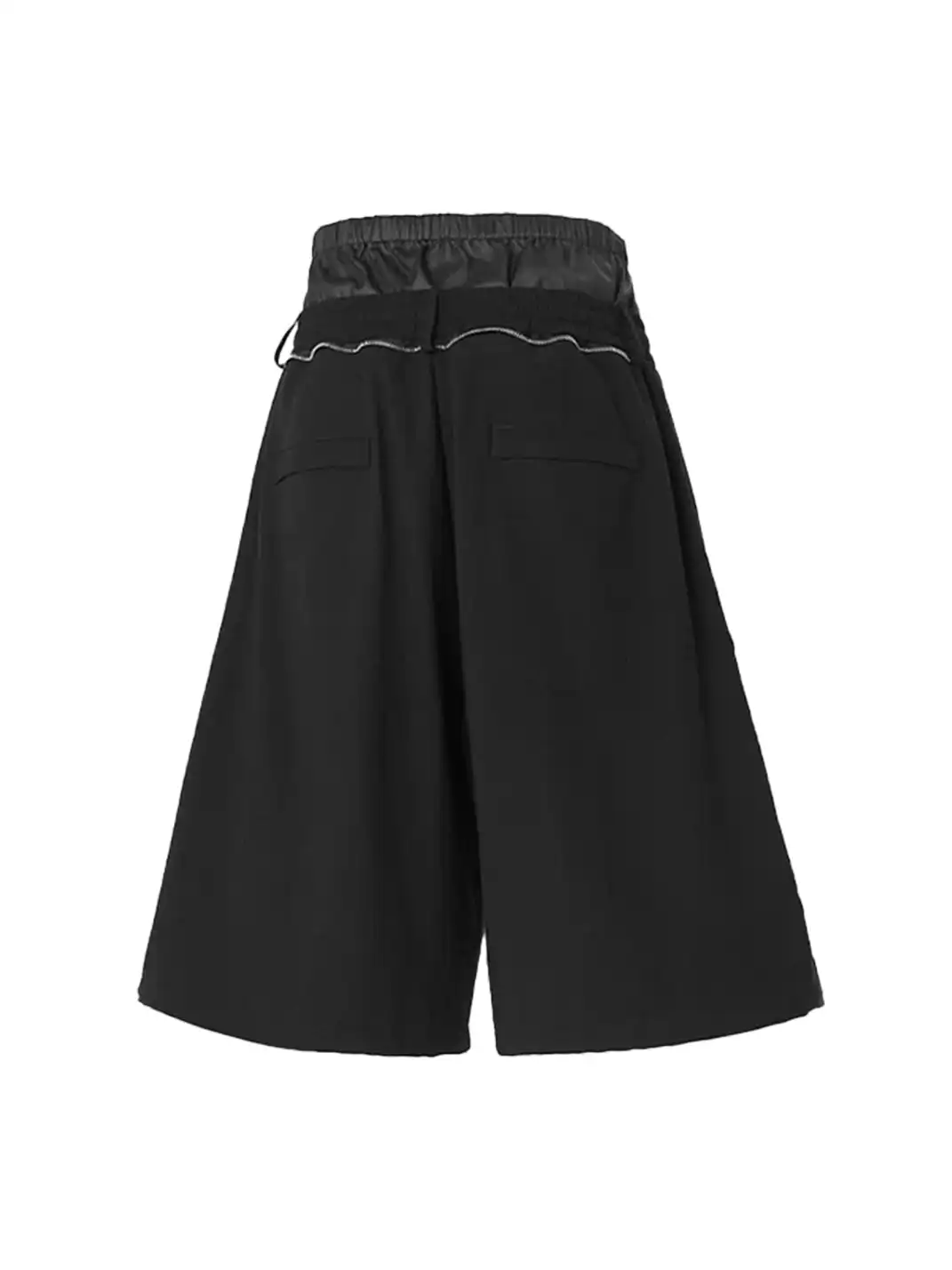RELABEL | Dual Waist Spliced Wide-Leg Trousers