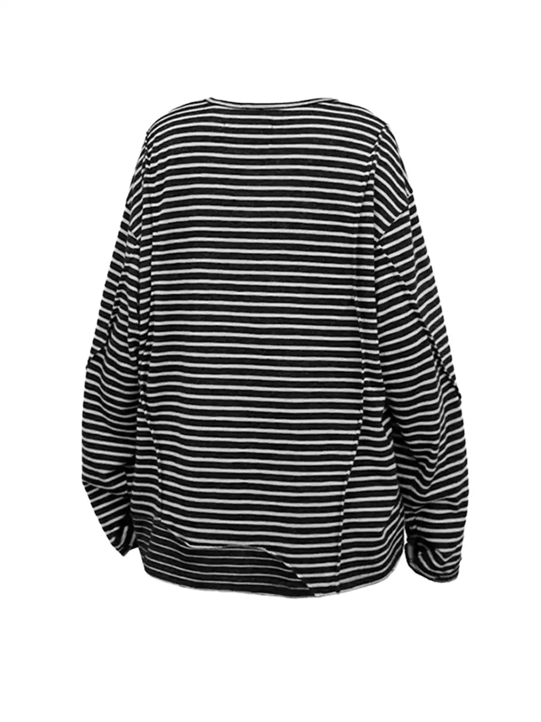RELABEL | Striped Spliced Long Sleeve T-Shirt