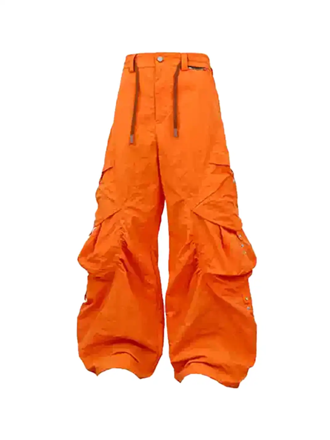 RELABEL | Multi-Pocket Ruched Multi-Shape Nylon Casual Pants