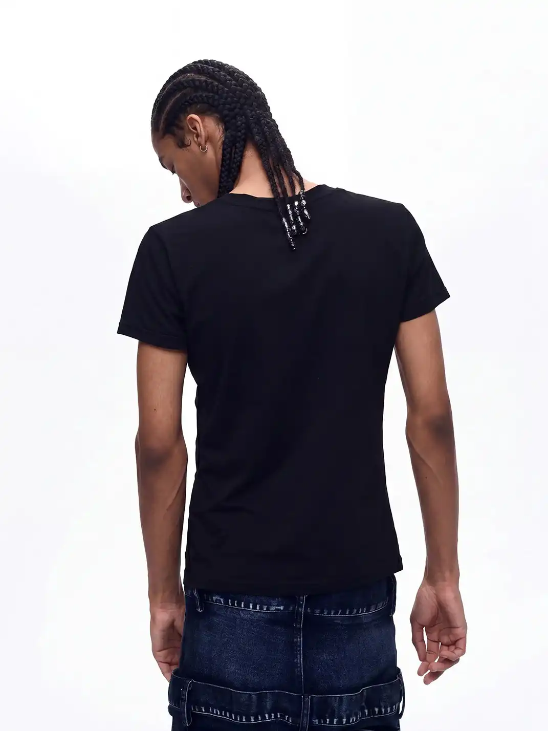 Fourth3ex | Rhinestone AK Print T-Shirt