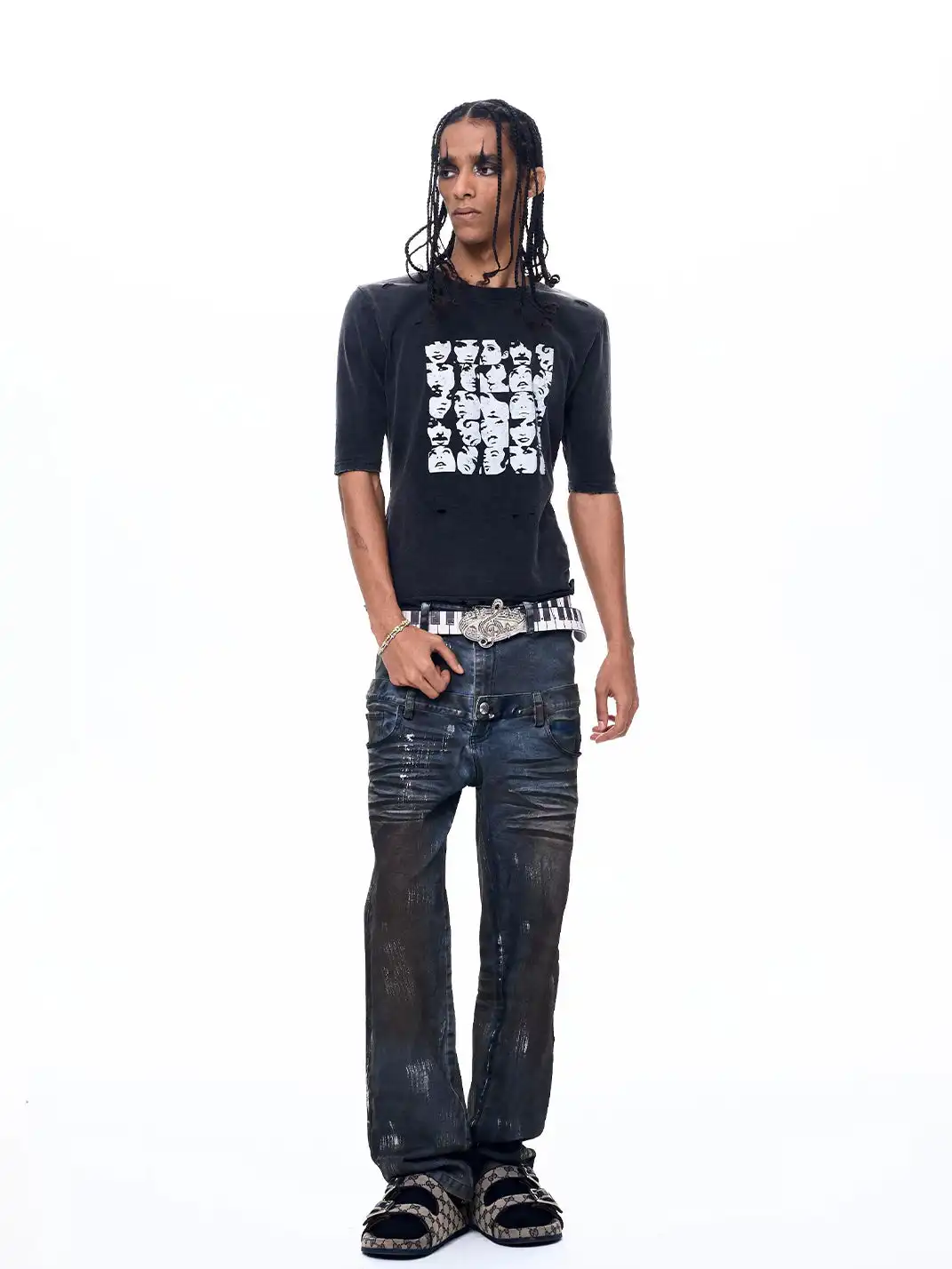 Fourth3ex | Figure Print T-Shirt