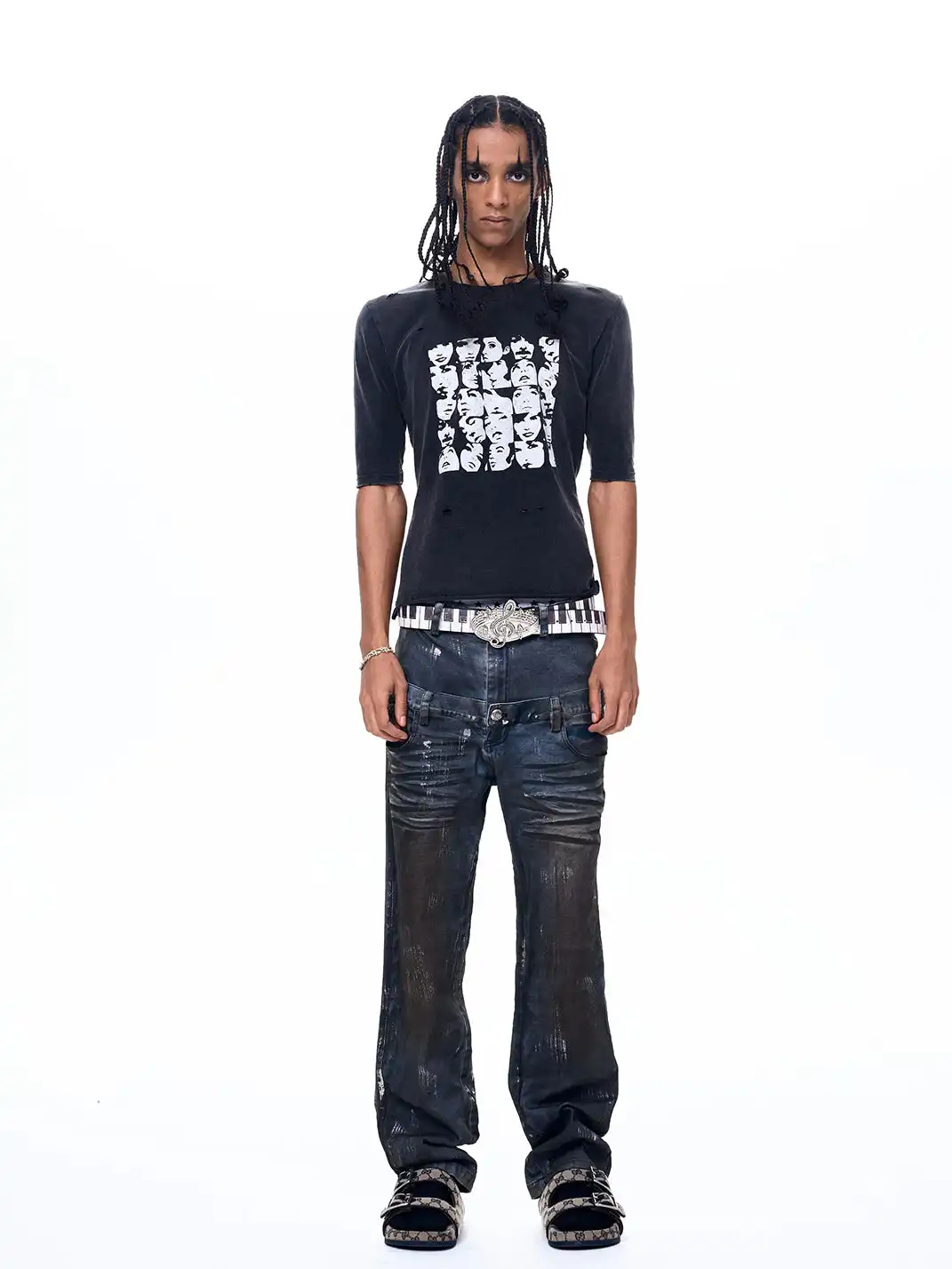 Fourth3ex | Figure Print T-Shirt