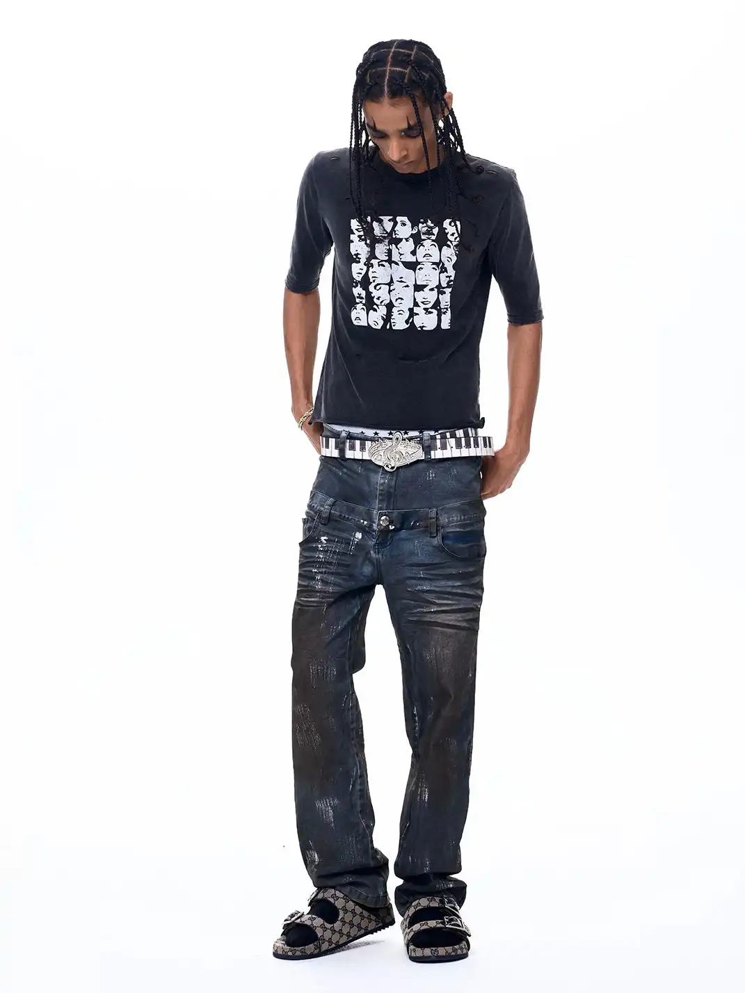 Fourth3ex | Figure Print T-Shirt