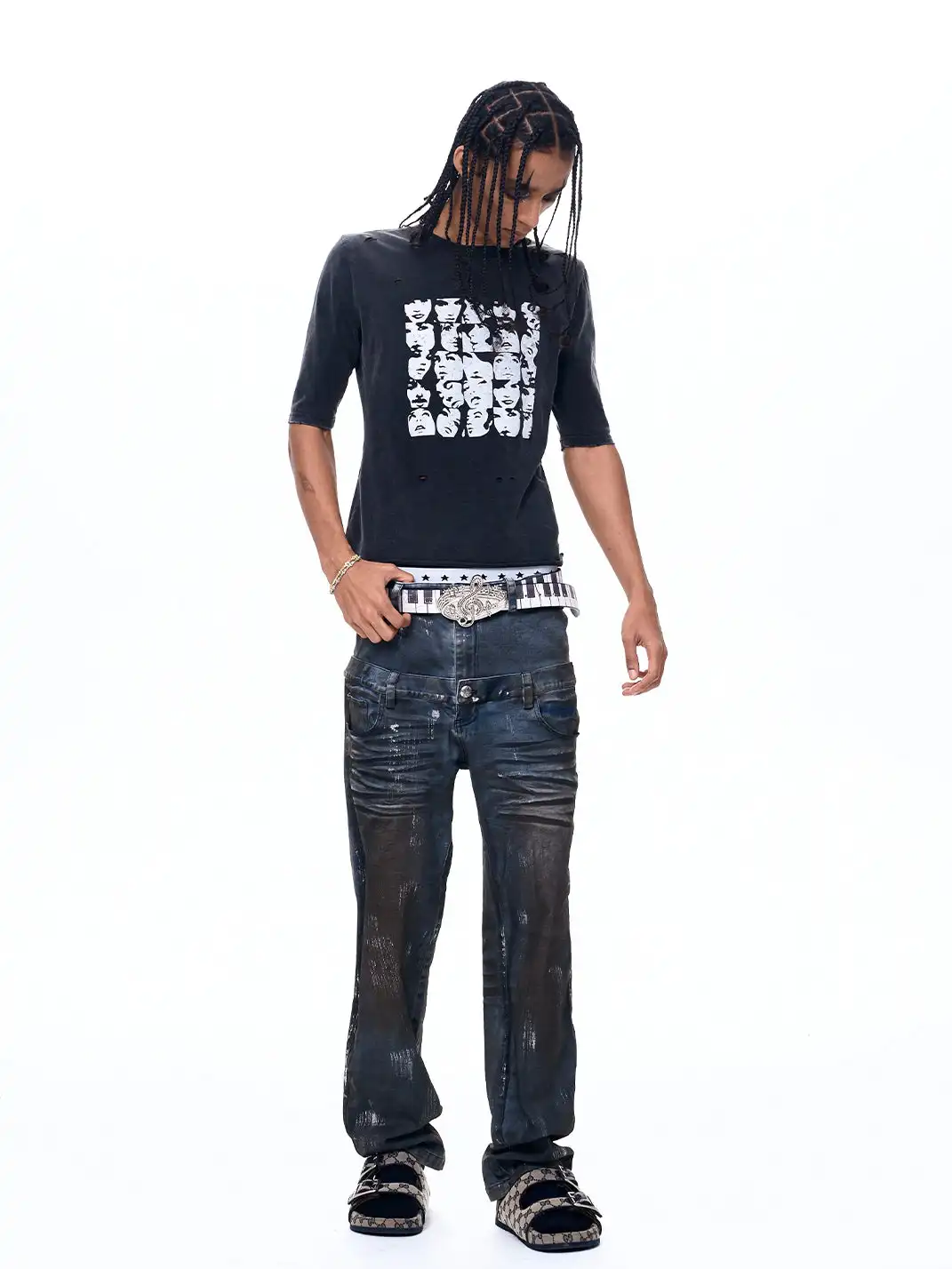 Fourth3ex | Figure Print T-Shirt