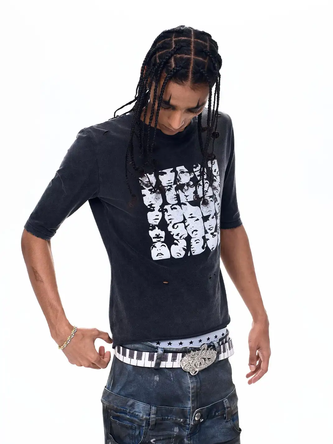 Fourth3ex | Figure Print T-Shirt