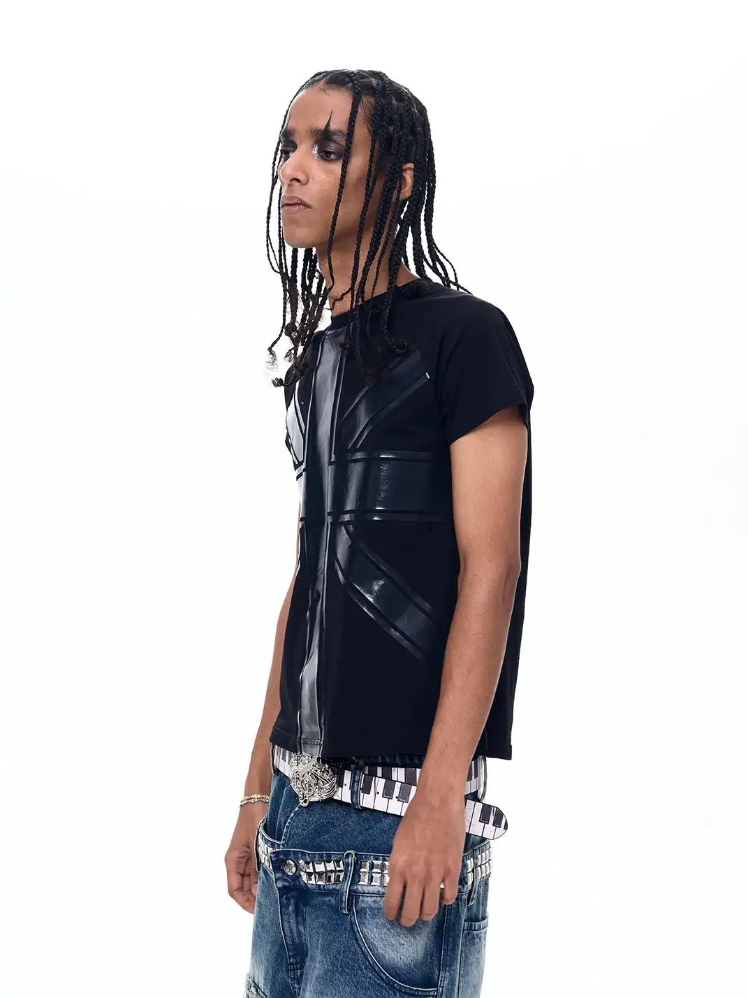 Fourth3ex | Cross Print Crew Neck T-Shirt