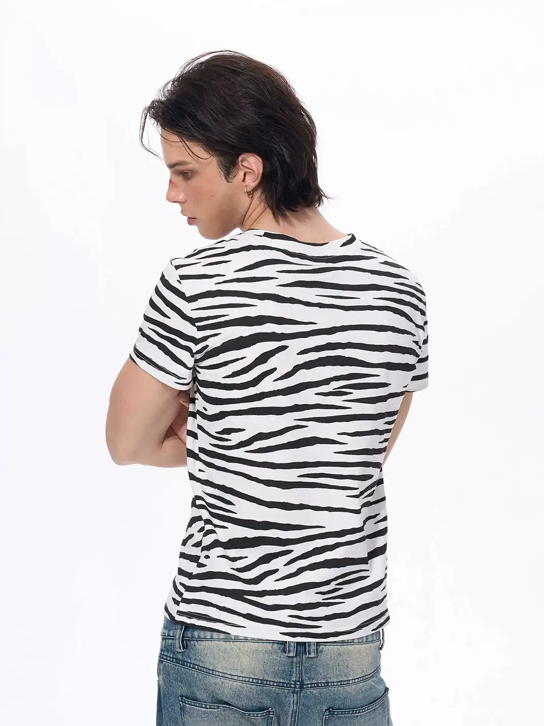 Fourth3ex | Zebra Print T-Shirt With SEX Lettering