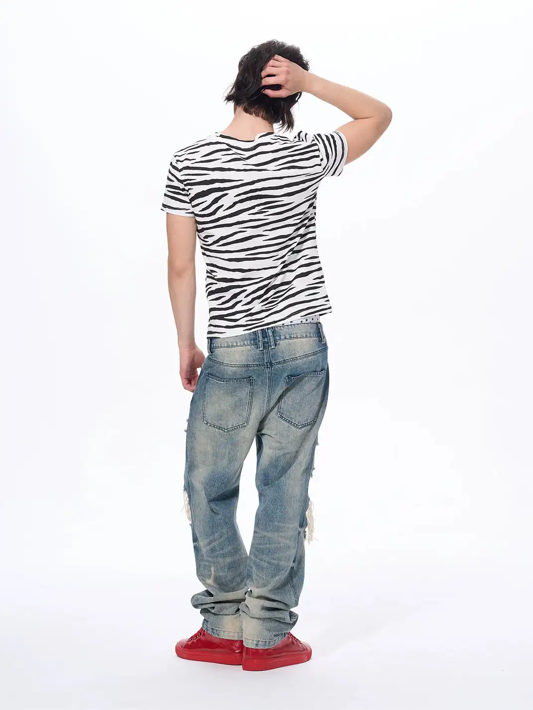 Fourth3ex | Zebra Print T-Shirt With SEX Lettering