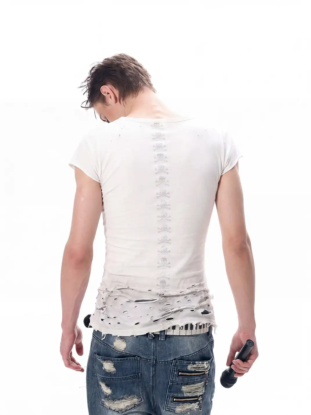 Fourth3ex | Ripped Skull Print Tank Top
