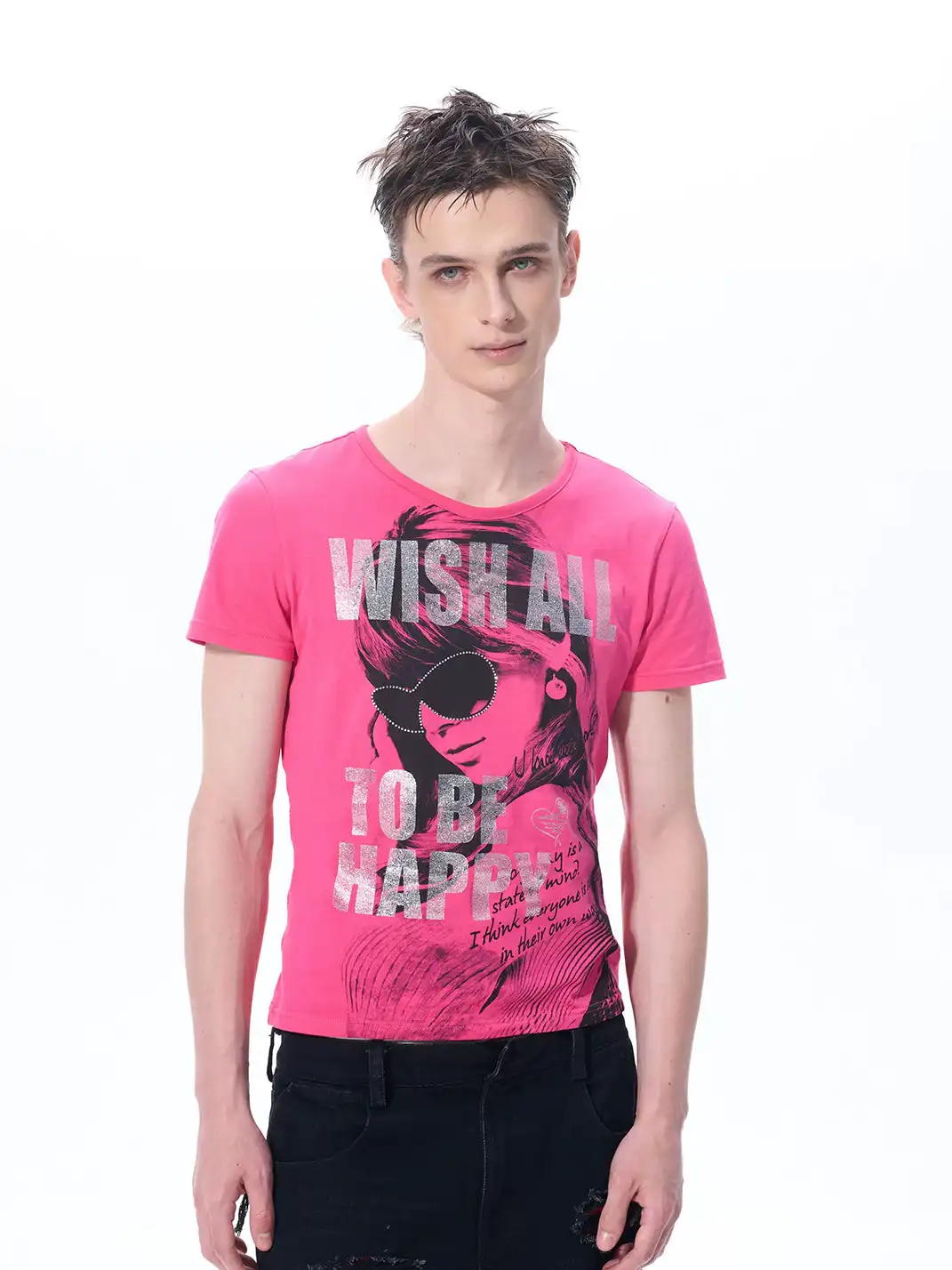 Fourth3ex | Letter & Figure Print T-Shirt