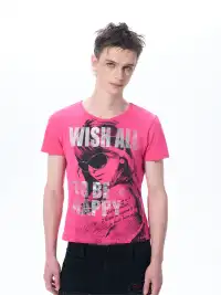 Fourth3ex | Letter & Figure Print T-Shirt