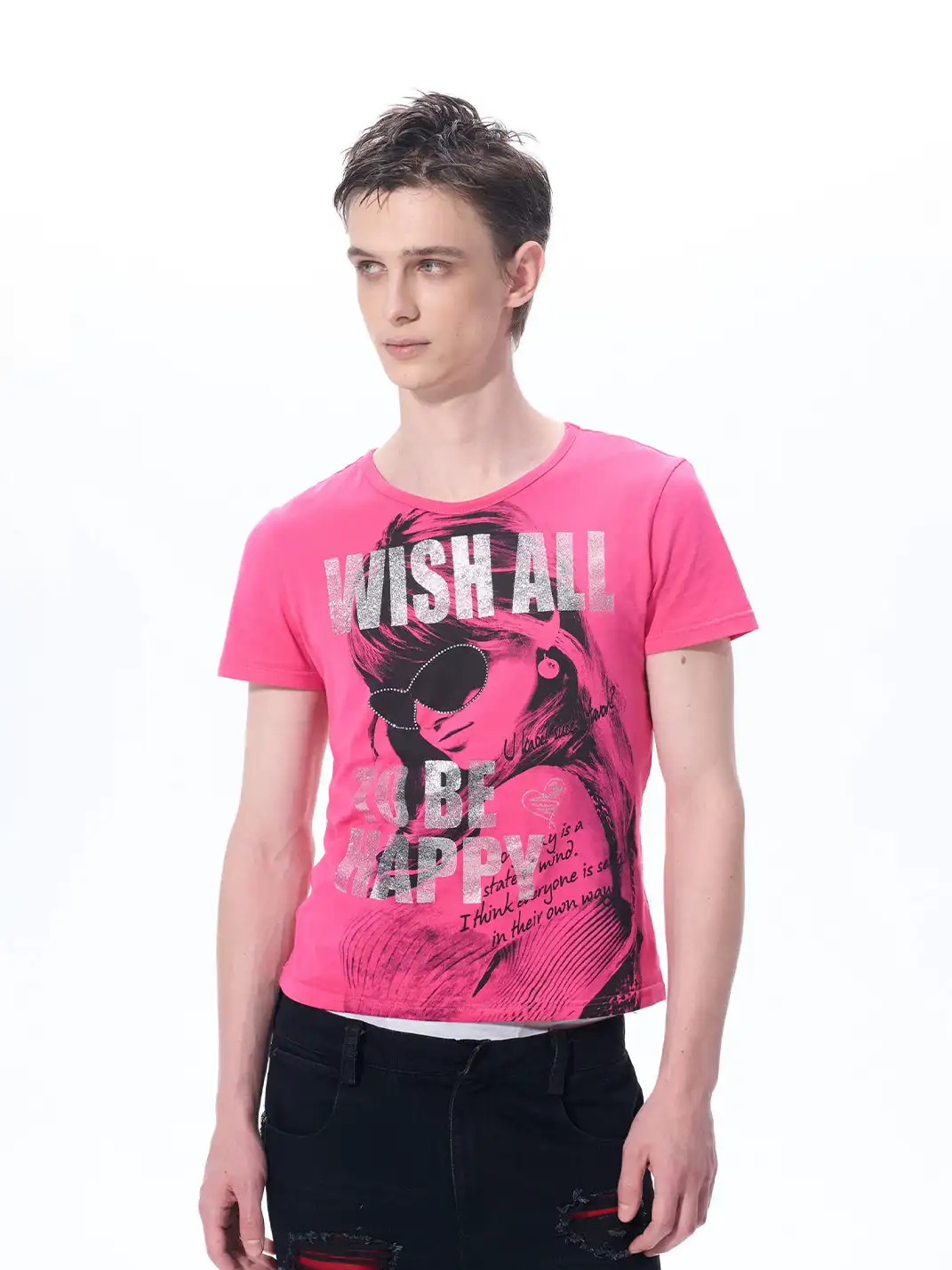 Fourth3ex | Letter & Figure Print T-Shirt