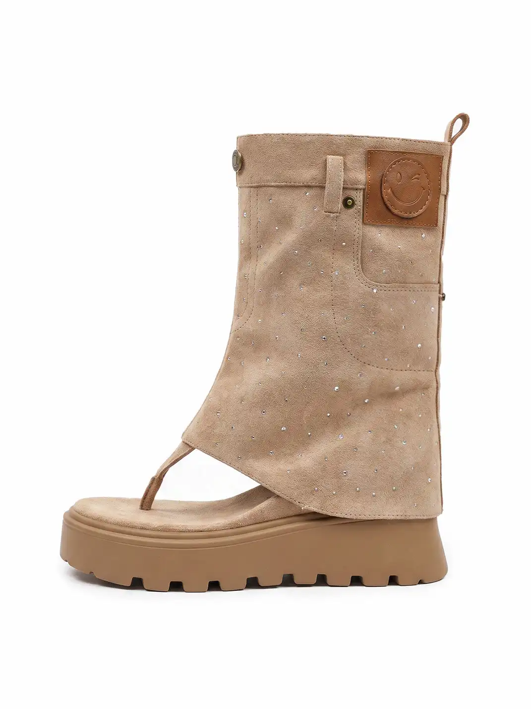 BUTING | Platform Thong Roman Sandal Boots