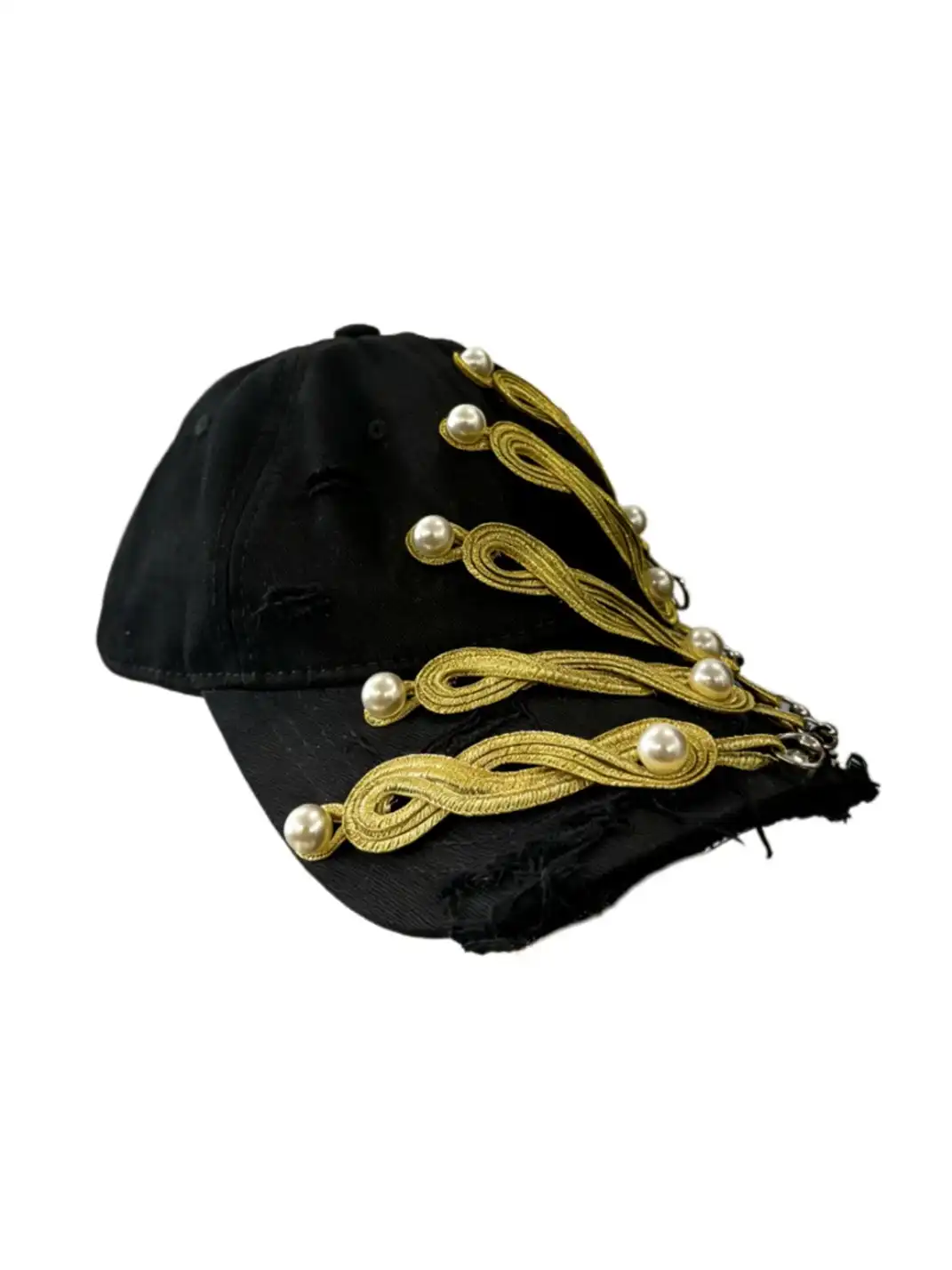 LIFEMANNA | Heavy Pearl Vintage Ripped Baseball Cap