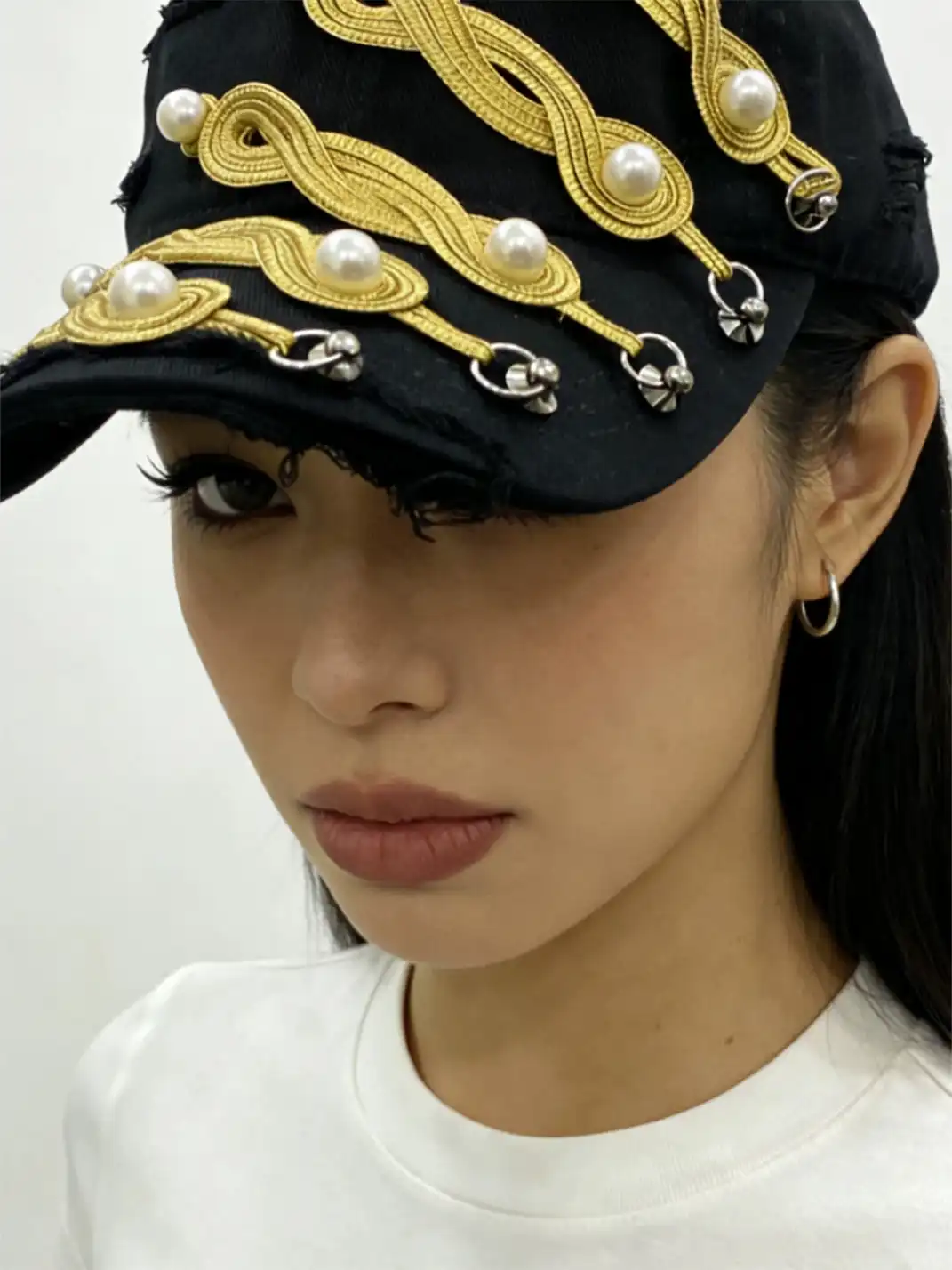 LIFEMANNA | Heavy Pearl Vintage Ripped Baseball Cap