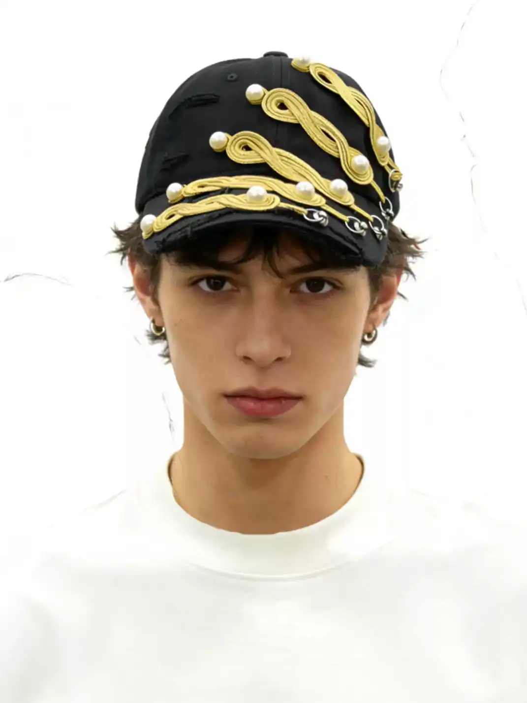 LIFEMANNA | Heavy Pearl Vintage Ripped Baseball Cap