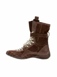 Pas de nom | Retro Lace-Up High Top Boxing Boots