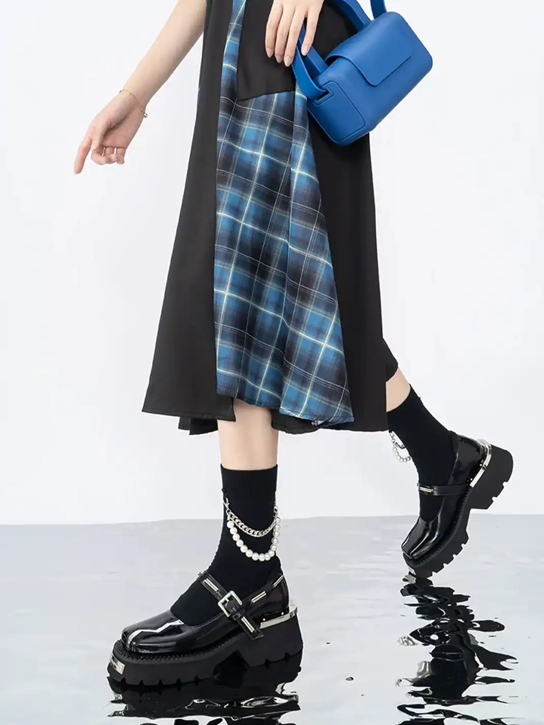SISTER CURIE | Platform One-Strap Pointed Mary Janes