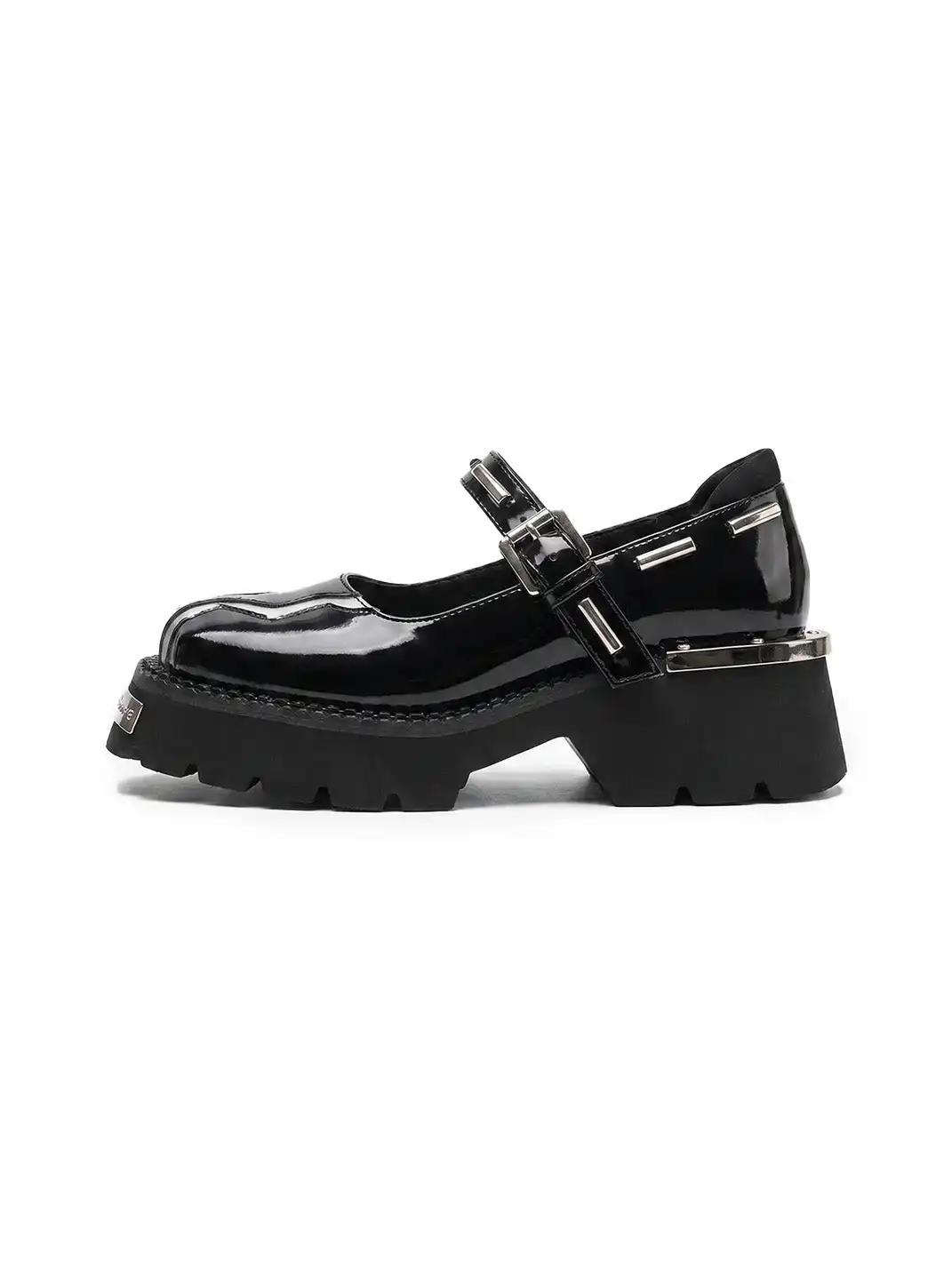 SISTER CURIE | Platform One-Strap Pointed Mary Janes