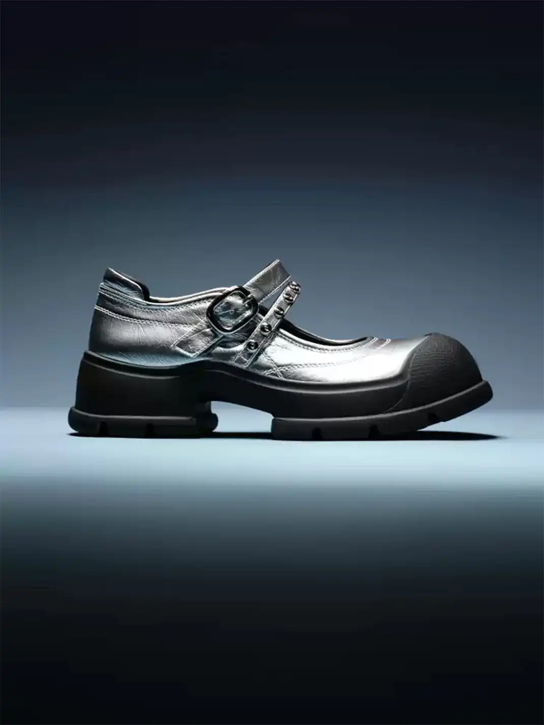 Pas de nom | Strap Buckle Mary Jane Platform Shoes
