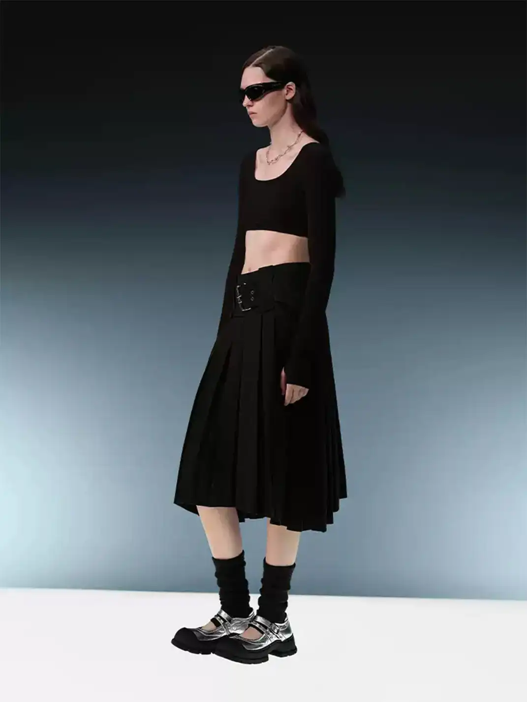 Pas de nom | Strap Buckle Mary Jane Platform Shoes
