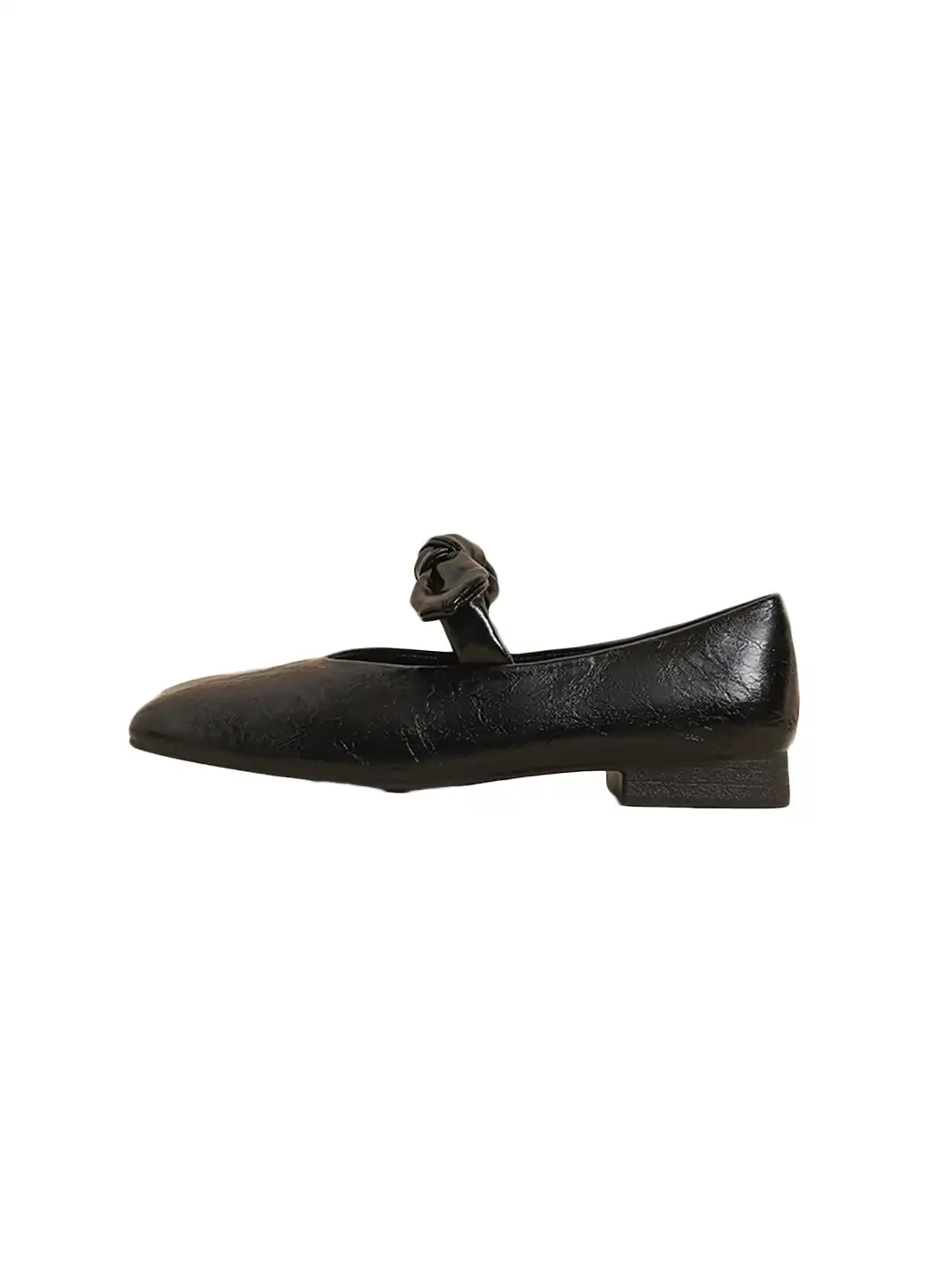 CHUOLEI | Bow Square Toe Mary Jane Flats