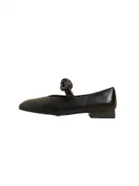 CHUOLEI | Bow Square Toe Mary Jane Flats