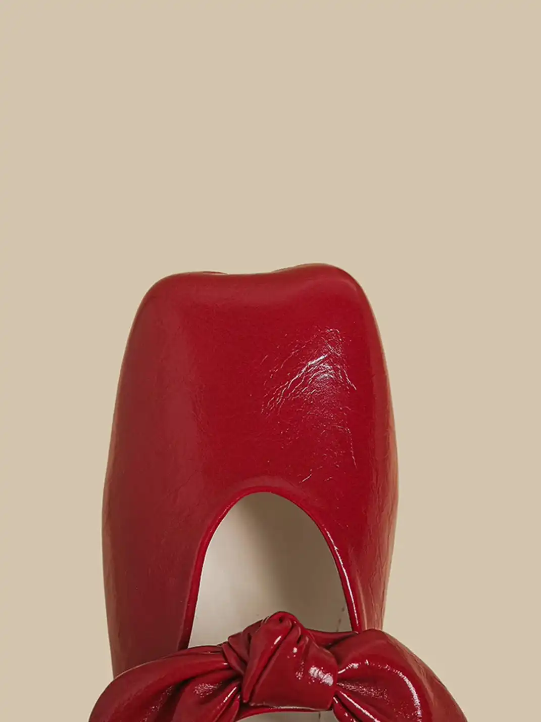 CHUOLEI | Bow Square Toe Mary Jane Flats