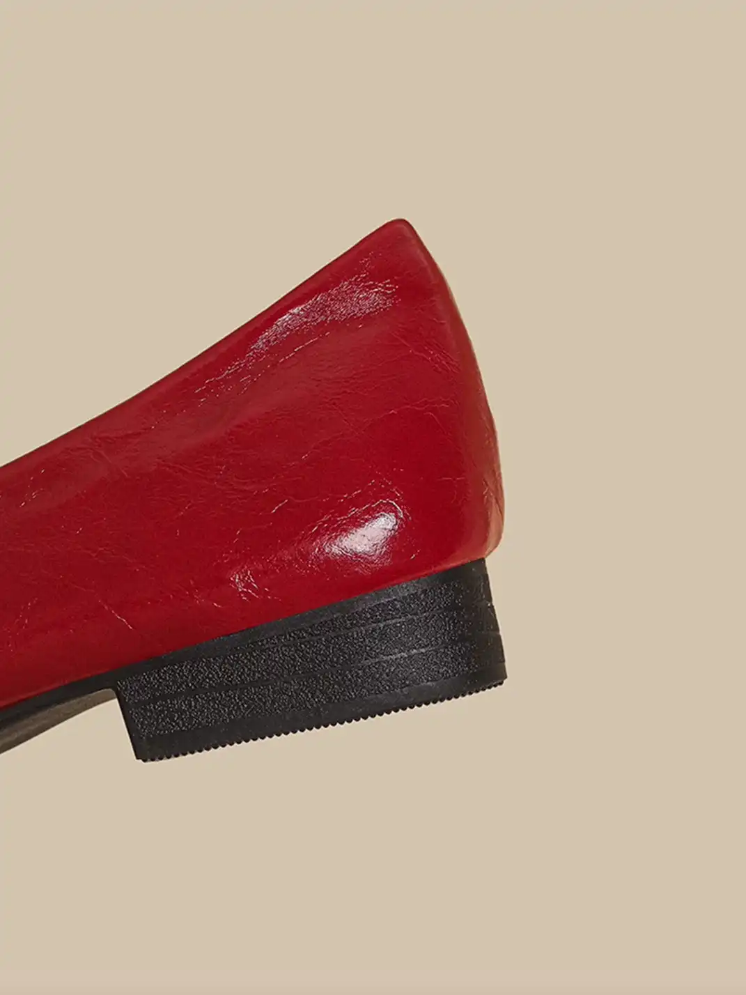 CHUOLEI | Bow Square Toe Mary Jane Flats